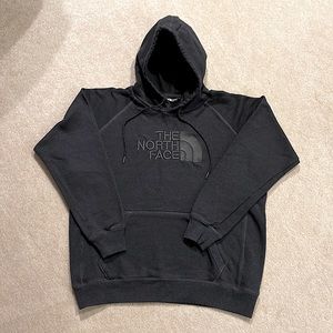 North Face dark gray embroidered hoodie.  Men’s size large.  Like new!